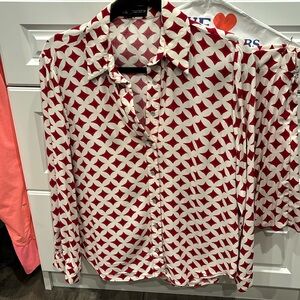 zara button down shirt size S